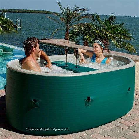 airispa oval inflatable hot tub 2 person hot tub 2 inflatable seats two person bathtub