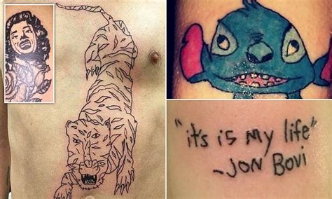 Hilarious Pictures Reveal Epic Tattoo Fails Daily Mail Online