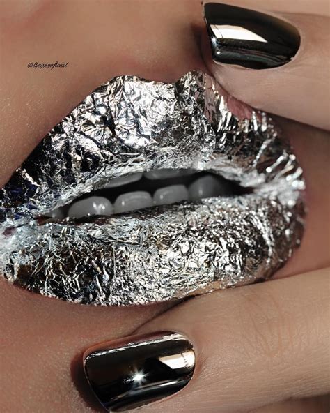 ♪ƸӜƷ ♛♪ Sg33¡¡¡ ¸¸¸ ´¯ Sweets ¡¡¡ Foil Lip Art By Theminaficent