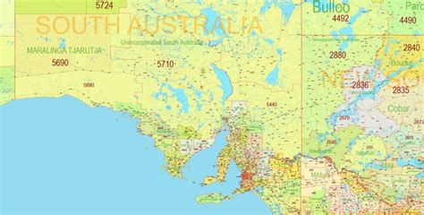 Australia Zip Code Map