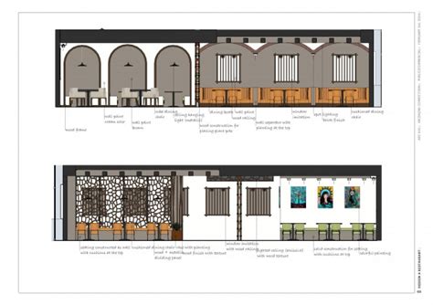 Real time section/elevation of model. Restaurants / Bar Designed by Edlira Koleci (Çoku ...