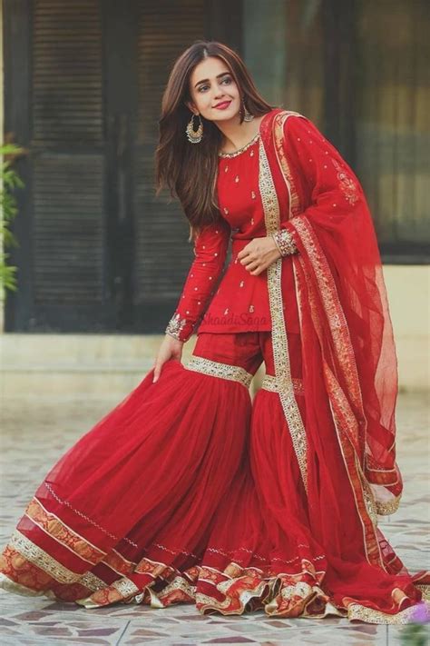 35 Fresh Sharara Designs We Are Crushing Over For Intimate Weddings In 2020 Pakistani