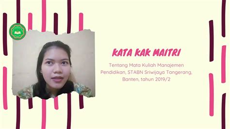 Kata Kak Maitri tentang Manajemen Pendidikan #pendidikan #grahanyana #by #DR #Sulaiman - YouTube