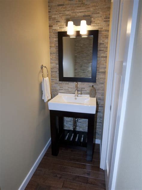 Vinyl tile removed and added 24x16 marble floor tiles with everstone pental mocha in 4x8 subway. Pin by Brianna Willis on Future Home | Small half ...