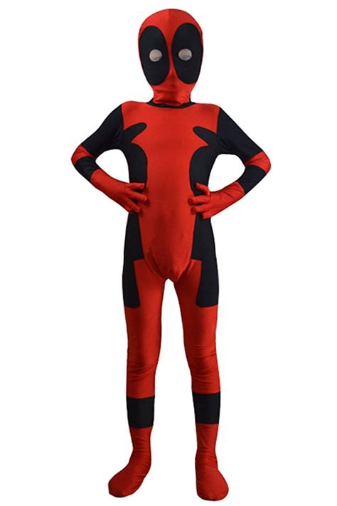 Deadpool Cosplay Costumes Kids Full Bodysuit And 50 Similar Items