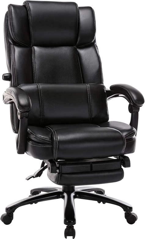 Big And Tall Office Chair High Back Reclining Executive Computer Desk