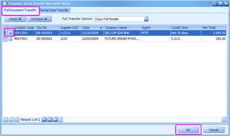 Contoh surat pemesanan barang bahasa inggris 1: Purchase Invoice