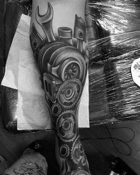 A sleeve tattoo is the best if you want to go through the hours of pinpricking without the risk of inconveniencing sensitive parts of your body. sleeve tattoos girls #Sleevetattoos | Car tattoos, Mechanic tattoo, Samoan tattoo