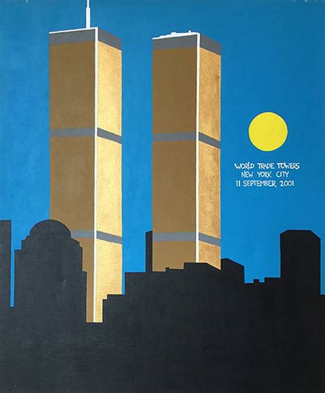 Twin Towers 2001 Painting By Geoffrey Golson Saatchi Art