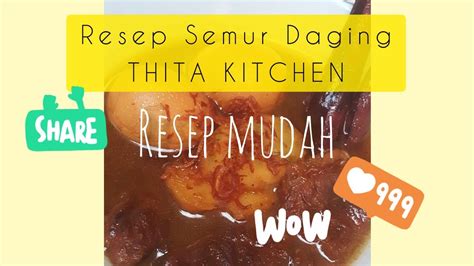 * 500 gram daging sapi, cuci bersih dan potong * 3 butir kentang, cuci bersih dan potong * 400 ml airbahan bumbu halus: Resep semur daging telur | mudah membuatnya - YouTube