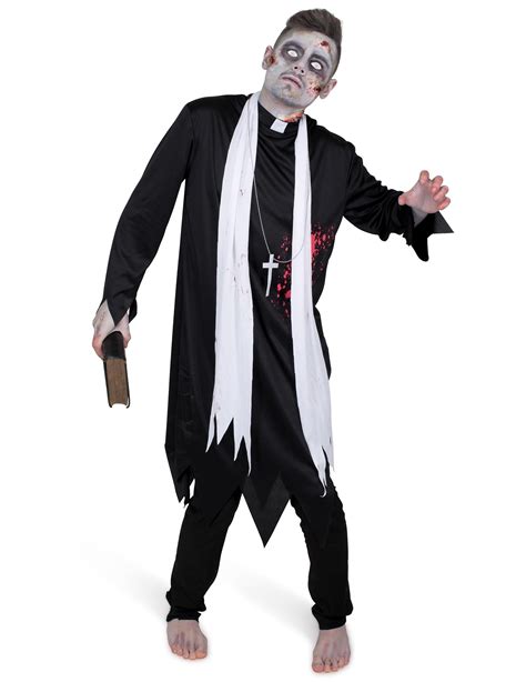 Zombie Priest Costume For Men This Zombie Priest Costume Includes A