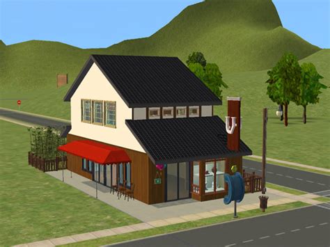 Mod The Sims Japanese Style Tourist Spot Ramen Shop