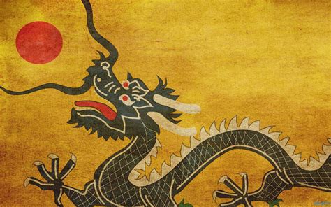 Qing Dynasty Flag Wallpapers 1920x1200 1004435 Dragon Fight