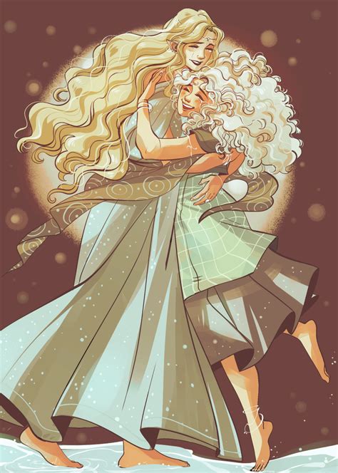 Galadriel Reuniting With Celebrían After Sailing West By Tosquinha