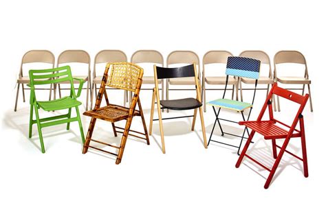 At 12.1 pounds, this folding lawn chair is a little bit on the heavy side but the carry handle makes it easy to carry around without straining. Folding Chairs That Put the Cool in Collapsible - WSJ