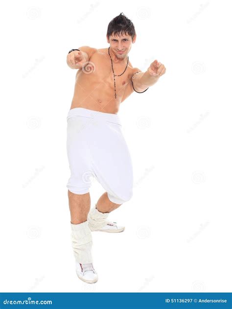 Muscular Naked Dancer Posing Stock Image Image Of Length Adult