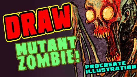 How to draw animal mutant people. HOW TO DRAW A MUTANT ZOMBIE - drawing time-lapse - Art of Monsters quick Sketch with David ...