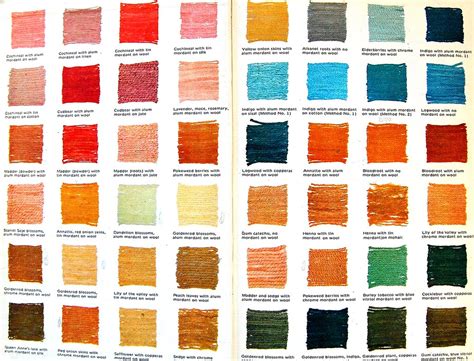 Vegetable Dye Color Chart Endpaper Of Vegetable Dyeing 15 Flickr