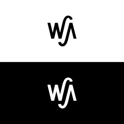 Premium Vector Wa Logo