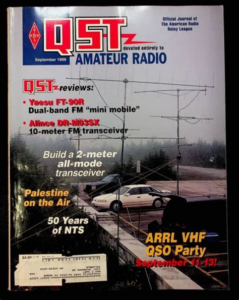 Vintage Qst Magazine September Yaesu Ft R Alinco Dr M Sx Arrl Ham Radio Picclick Uk