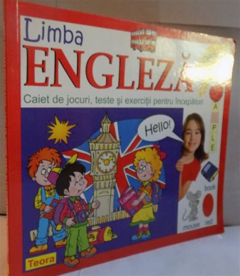 Limba Engleza Pentru Copii Caiet De Jocuri Teste Si Exercitii Pentru