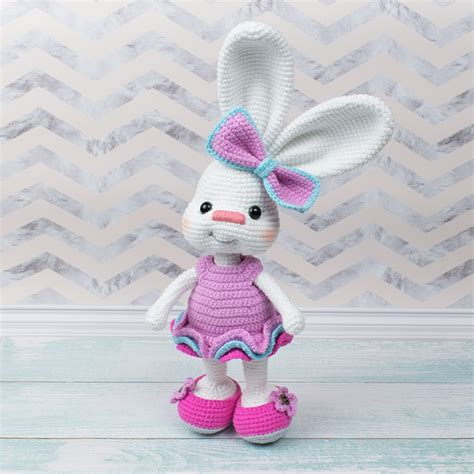 Examples that is about free printable bunny ears pattern is thing we wish to share to you and people all over internet that want new inspirations. Pretty Bunny amigurumi in pink dress - Amigurumi Today