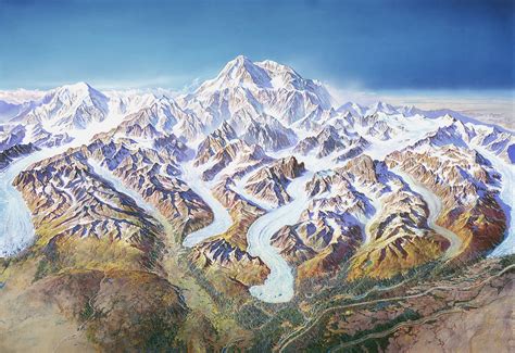 Mt Mckinley Denali Map Denali Mappery