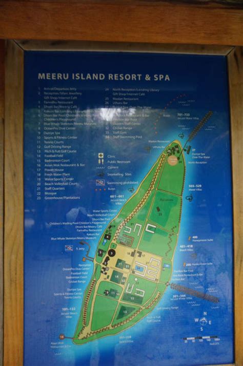 Lageplan Meeru Island Resort Spa Dhifushi HolidayCheck Kaafu