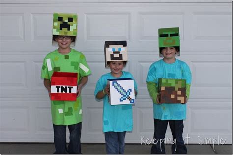 Telescoping Minecraft Creeper Costume Steps With Pictures