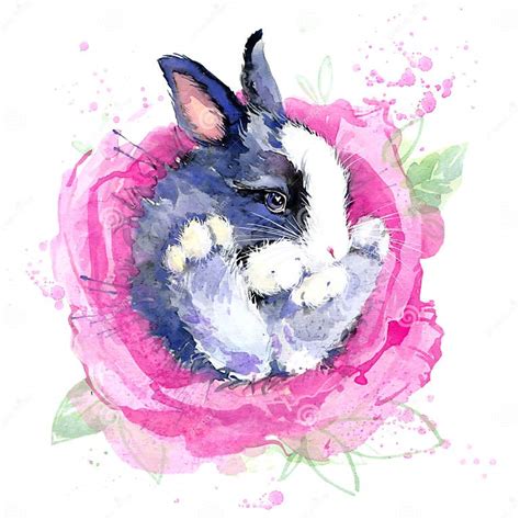 Cute Bunny Flower Fairy T Shirt Graphics Bunny Fairy Illustration With