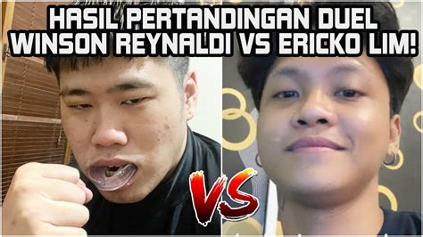 Hasil Pertandingan Duel Di Atas Ring Ericko Lim Vs Winson Reynaldi