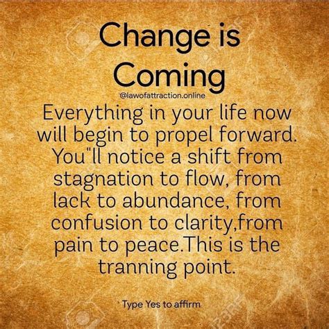 Change Is Coming Daily Positive Affirmations Affirmations