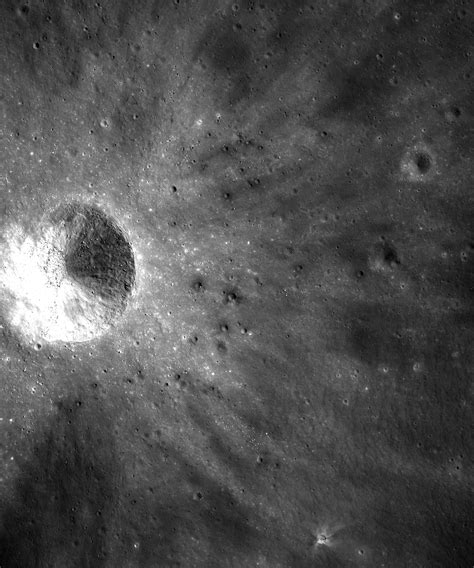 Dark Secondary Crater Cluster On The Moon The Planetary Society