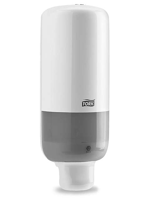 tork® elevation® push foam soap dispenser plastic white h 5807w uline