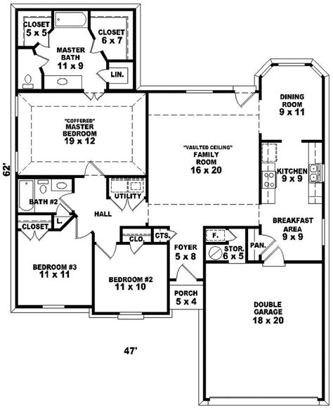 Smaller layouts are ideal 1 story or single level open concept ranch floor plans (also called ranch style house plans with open floor plans)—a modern layout within a classic. Emory Hill One-Story Home Plan 087D-0114 | House Plans and ...