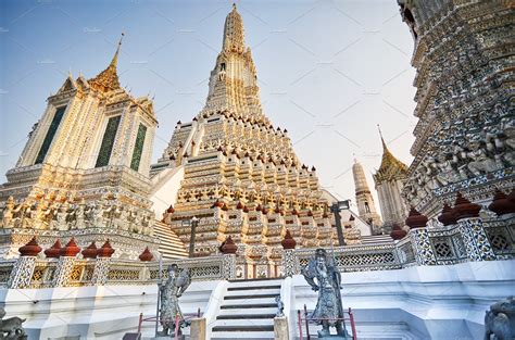 Wat Arun In Bangkok Architecture Photos Creative Market