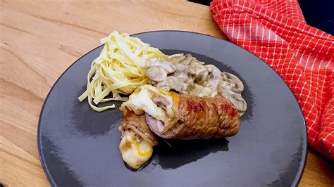 Escalopes de veau au jambon et fromage