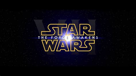Star Wars Episode VII The Force Awakens Logo YouTube