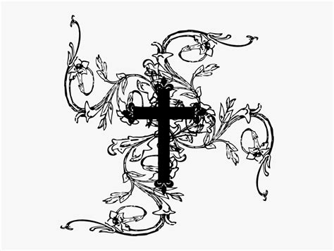 Check spelling or type a new query. Cross With Vines Clip Art Clip Art Black And White - Jesus ...