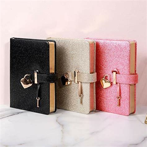 heart shaped lock diary with key for girls pu leather cover journal personal for sale online