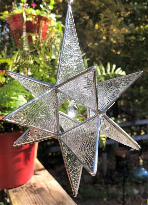 Stained Glass Moravian Star Ornament Star Ornament Stained Glass