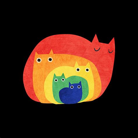 Rainbow Cats Digital Art By Rainbow Cats