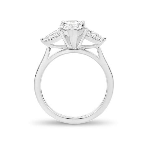 Enquire for a custom quote to meet your price. Trilogy Pear Shape Diamond Engagement Ring | Gregory Jewellers