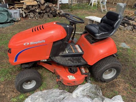 Rover endeavour self propelled lawn mower with 196cc ohv engine, 53cmm steel deck, 4 swing back blades, grass catcher. 2004-2005 Simplicity Riding Lawn Mower for Sale in Taunton ...