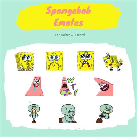 Twitchdiscord Emotes Spongebob Memes Etsy India