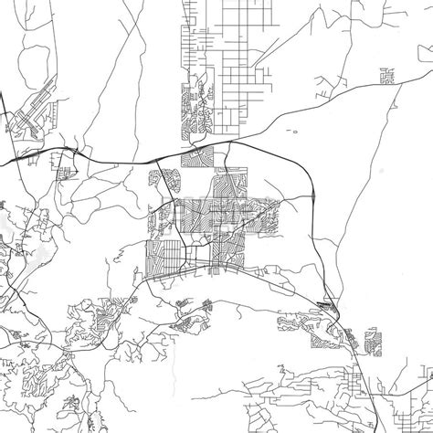Prescott Valley Arizona Area Map Light Hebstreits Maps And