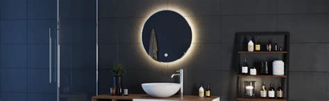 Round Led Illuminated Bathroom Mirror With Warm Light Smart Touch 600x600mm Ip44 Ebay