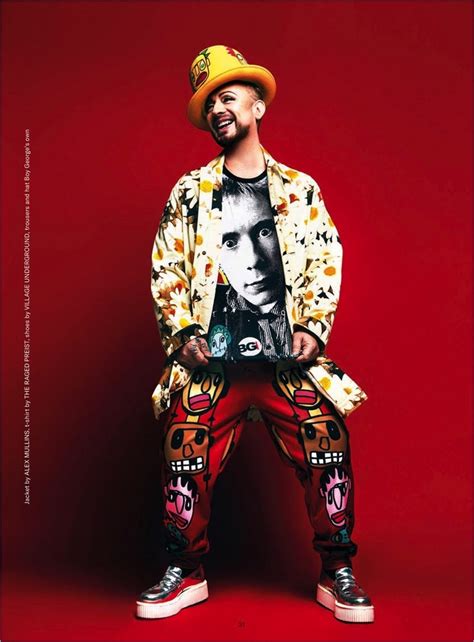George alan o'dowd (born 14 june 1961), known professionally as boy george, is an english singer, songwriter, dj, fashion designer, photographer and record producer. Boy George | Gay Times | 2017 | Cover | Photo Shoot
