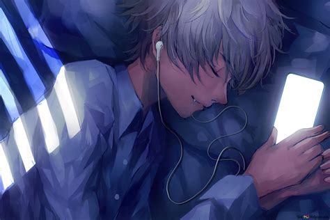 Download Anime Boy Listening To Music Wallpapers Bhmpics