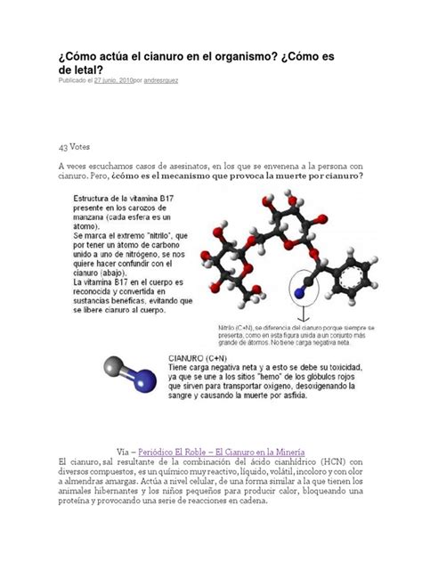 La utilización del cianuro es esencial para gran cantidad de industrias. Cianuro en El Organismo | Cianuro | Cadena de transporte ...
